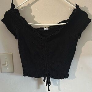 Garage adjustable crop top